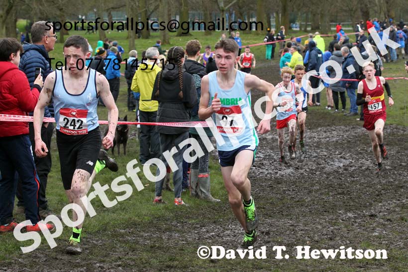 Intermediate boys, 2020 New Balance English Schools Champs., Sefton Park, Liverpool. Photo: David T. Hewitson/Sports for All Pics